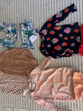 H&M Kids Swimwear Set - Navy, Pink, Red, Peach, Green, White